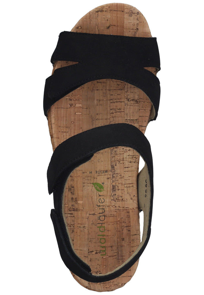 Waldläufer Sandalen Leder Schwarz