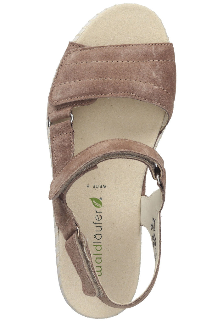 Waldläufer Sandalen Veloursleder Nougat