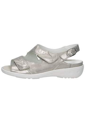 Sandalen Waldläufer Sandalen Leder Hellgrau