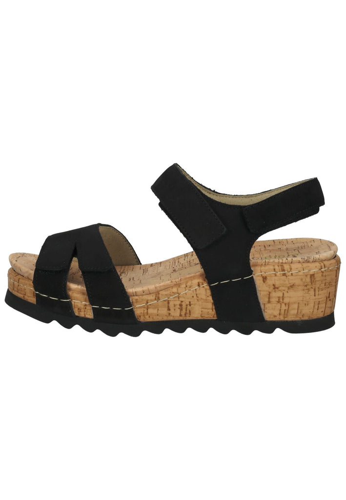 Sandalen Waldläufer Sandalen Leder Schwarz