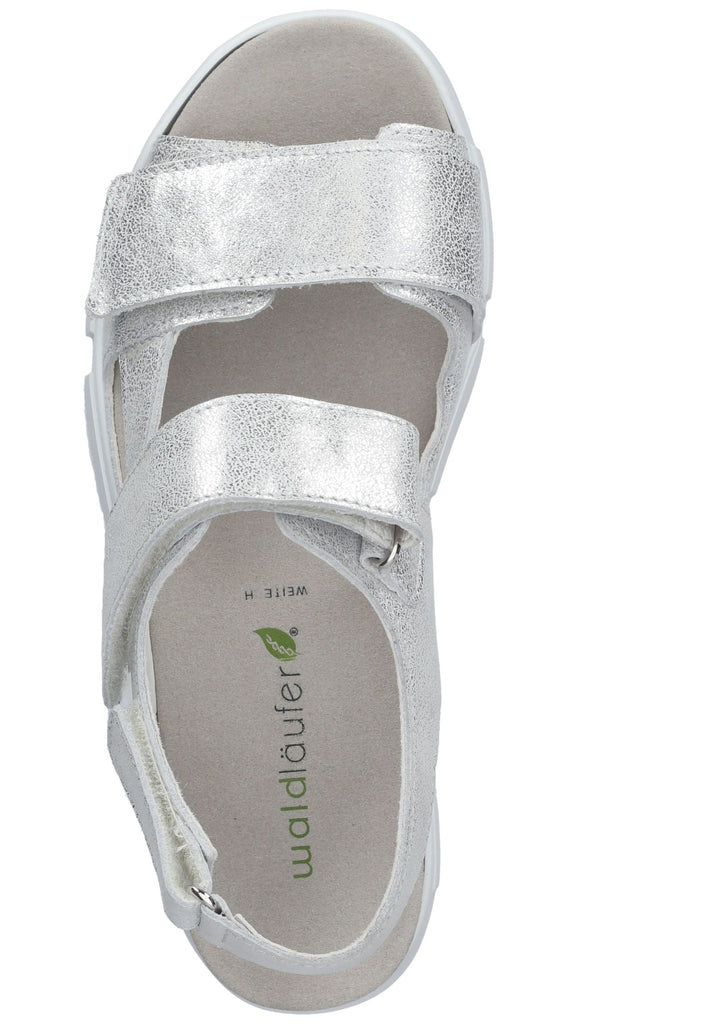 Sandalen Waldläufer Sandalen Leder Silber