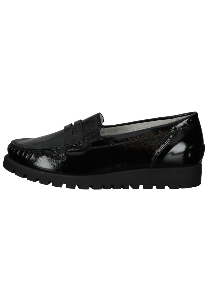 Slipper Waldläufer Slipper Leder Schwarz