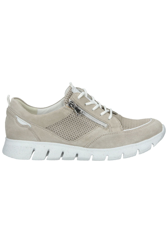 Waldläufer Sneaker Leder Beige/Weiß