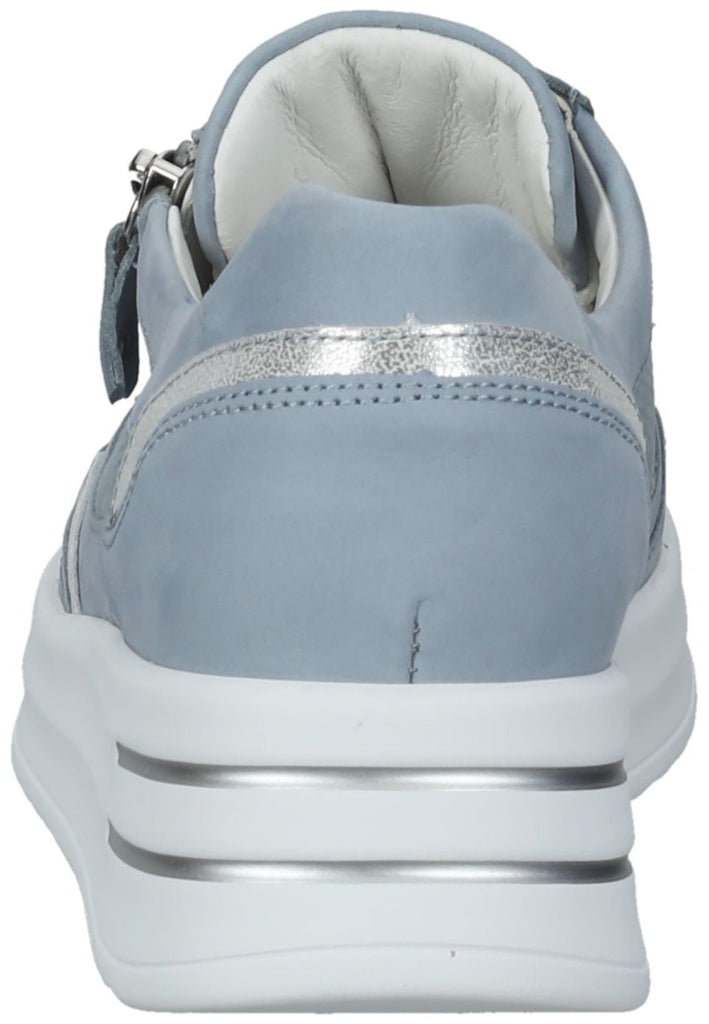 Waldläufer Sneaker Leder Blau/Silber