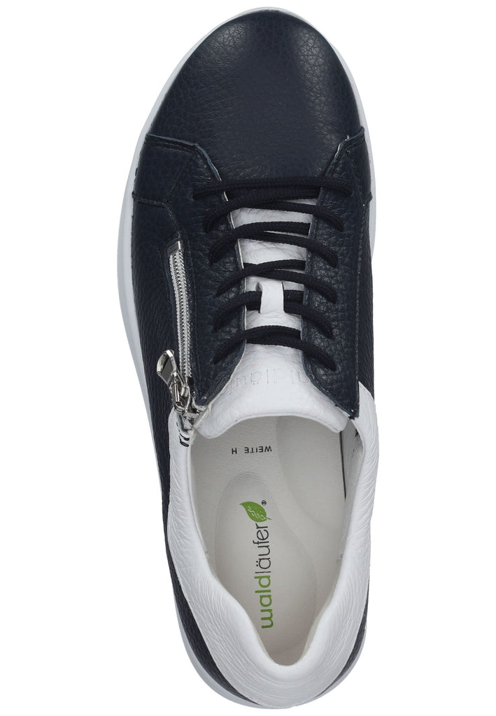 Waldläufer Sneaker Leder Blau/Weiß