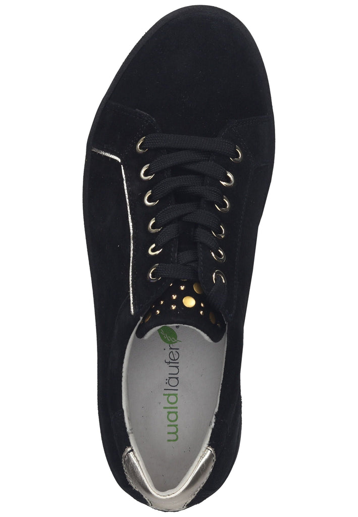 Waldläufer Sneaker Leder Schwarz