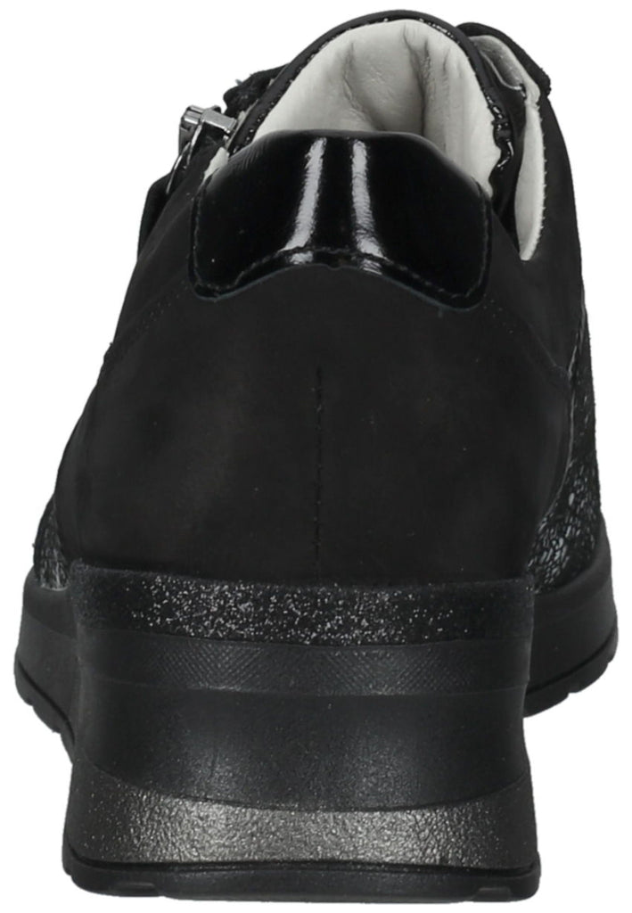 Waldläufer Sneaker Leder Schwarz