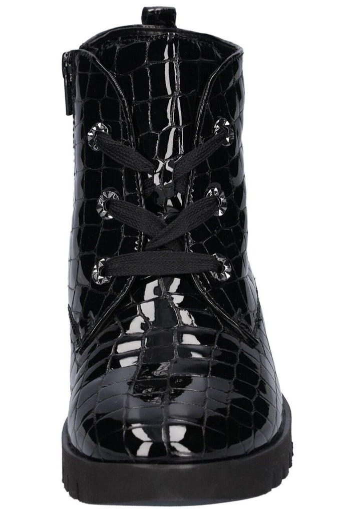 Waldläufer Sneaker Leder Schwarz Warmfutter