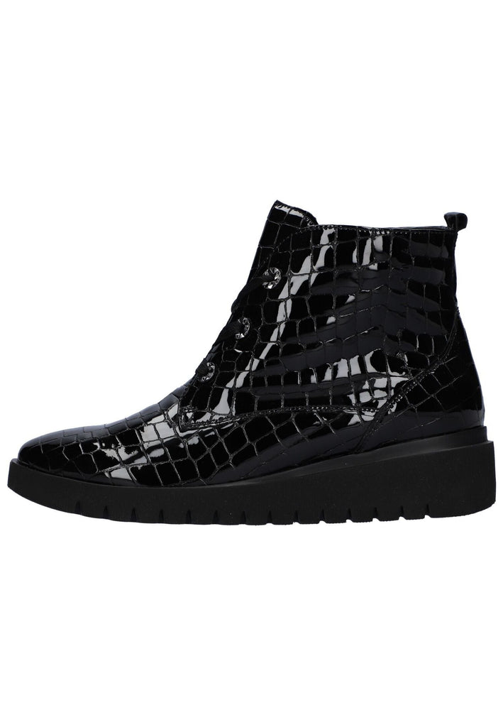 Waldläufer Sneaker Leder Schwarz Warmfutter
