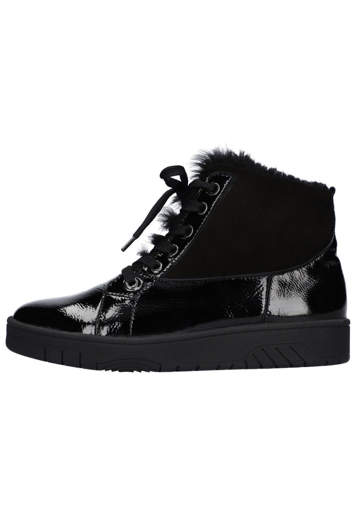 Waldläufer Sneaker Leder Schwarz Warmfutter