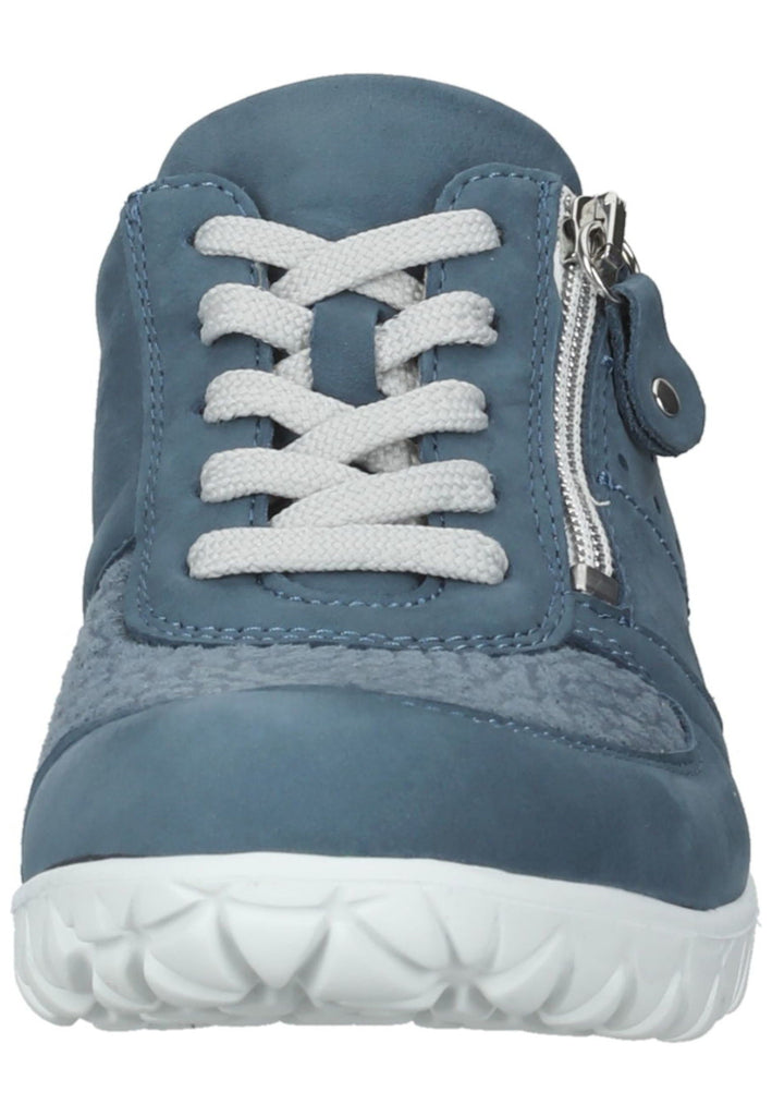Waldläufer Sneaker Leder/Textil Blau/Silber