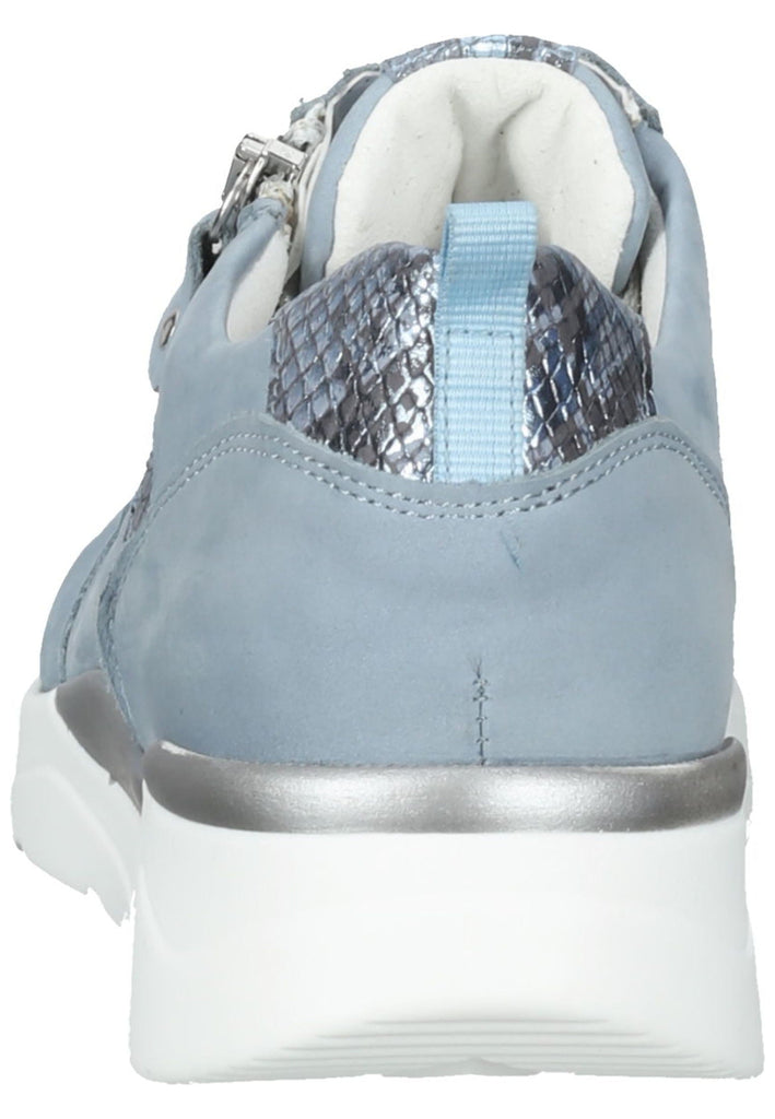Waldläufer Sneaker Leder/Textil Hellblau/Silber