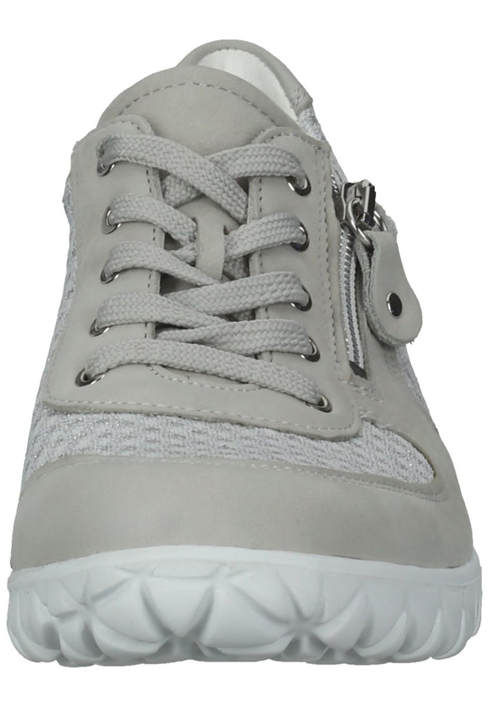 Waldläufer Sneaker Leder/Textil Hellgrau