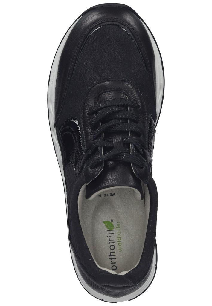 Waldläufer Sneaker Leder/Textil Schwarz