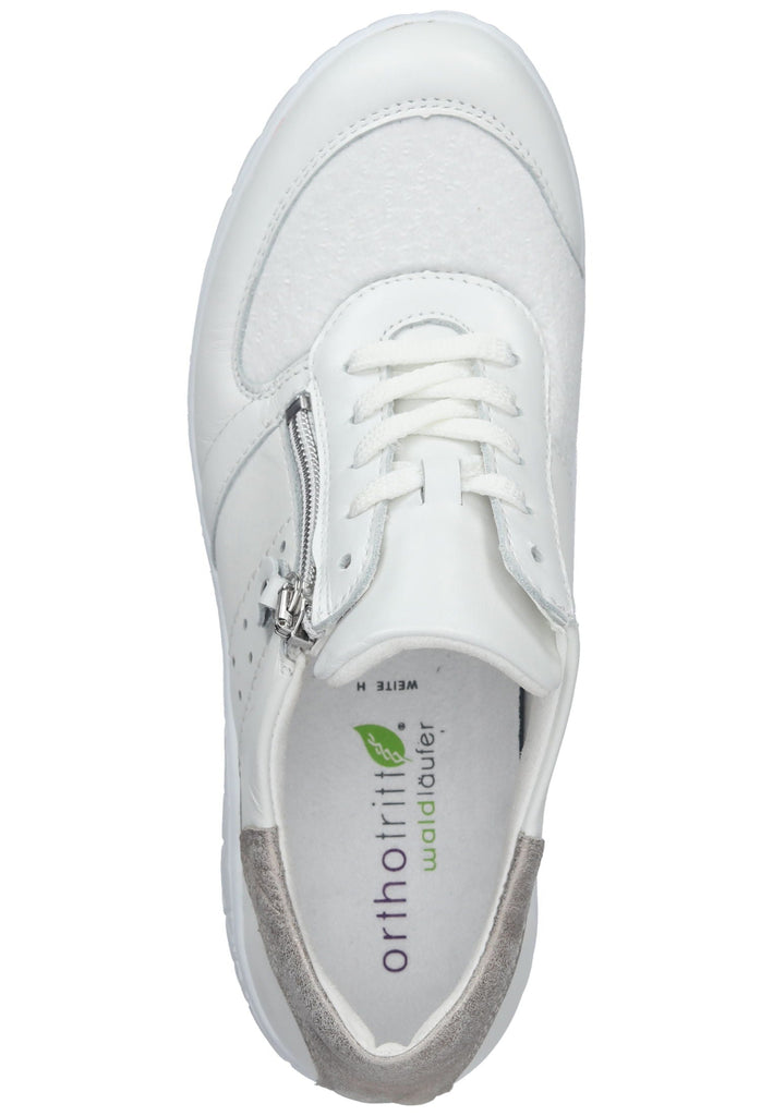 Waldläufer Sneaker Leder/Textil Weiß/Grau