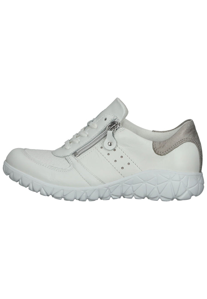 Waldläufer Sneaker Leder/Textil Weiß/Grau