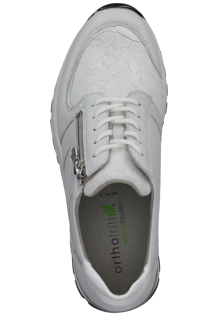 Waldläufer Sneaker Leder/Textil Weiß/Silber