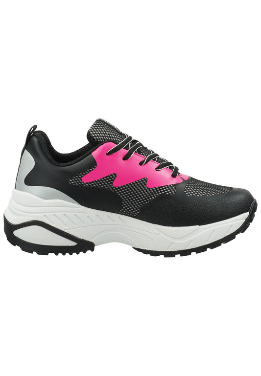 Waldläufer Sneaker Textil Schwarz/Pink