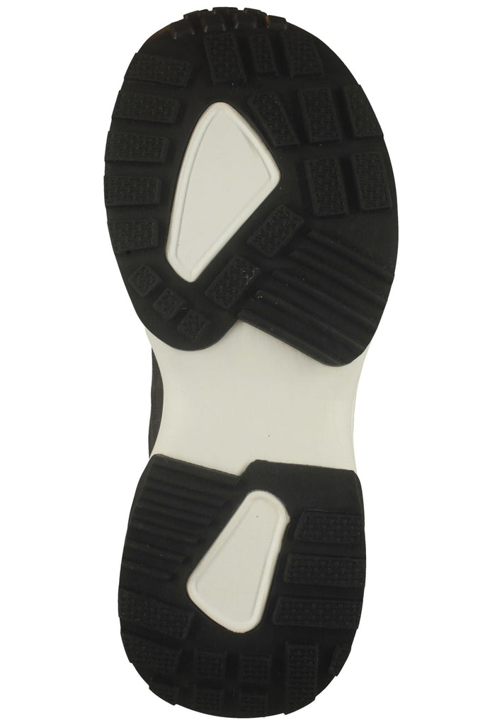 Waldläufer Sneaker Textil Schwarz/Weiß