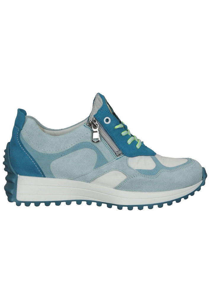 Sneaker Waldläufer Sneaker Leder/Textil Blau/Weiß