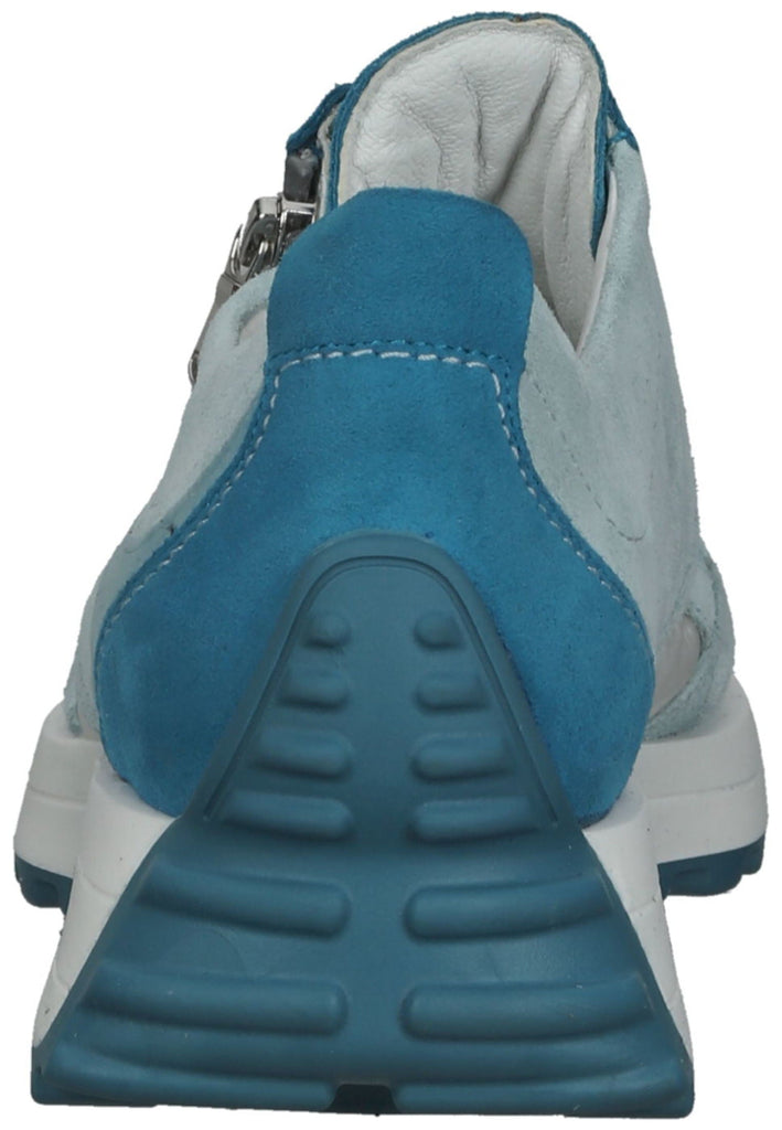Sneaker Waldläufer Sneaker Leder/Textil Blau/Weiß