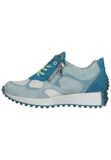 Sneaker Waldläufer Sneaker Leder/Textil Blau/Weiß