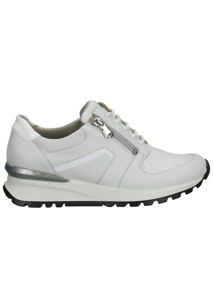 Sneaker Waldläufer Sneaker Leder/Textil Weiß/Silber