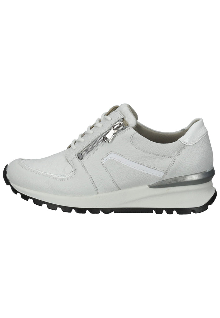 Sneaker Waldläufer Sneaker Leder/Textil Weiß/Silber