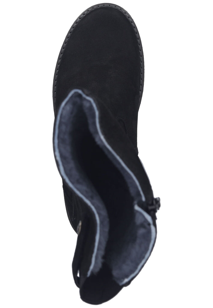 Waldläufer Stiefel Leder Schwarz Warmfutter