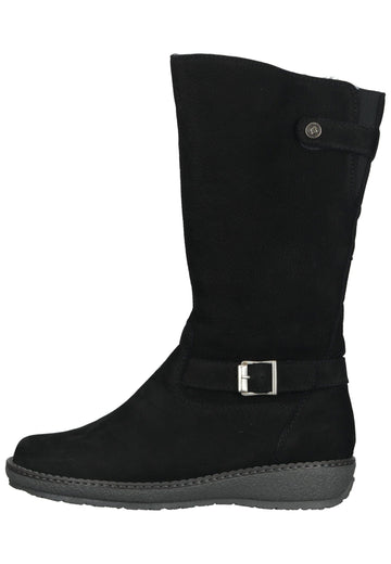 Waldläufer Stiefel Leder Schwarz Warmfutter
