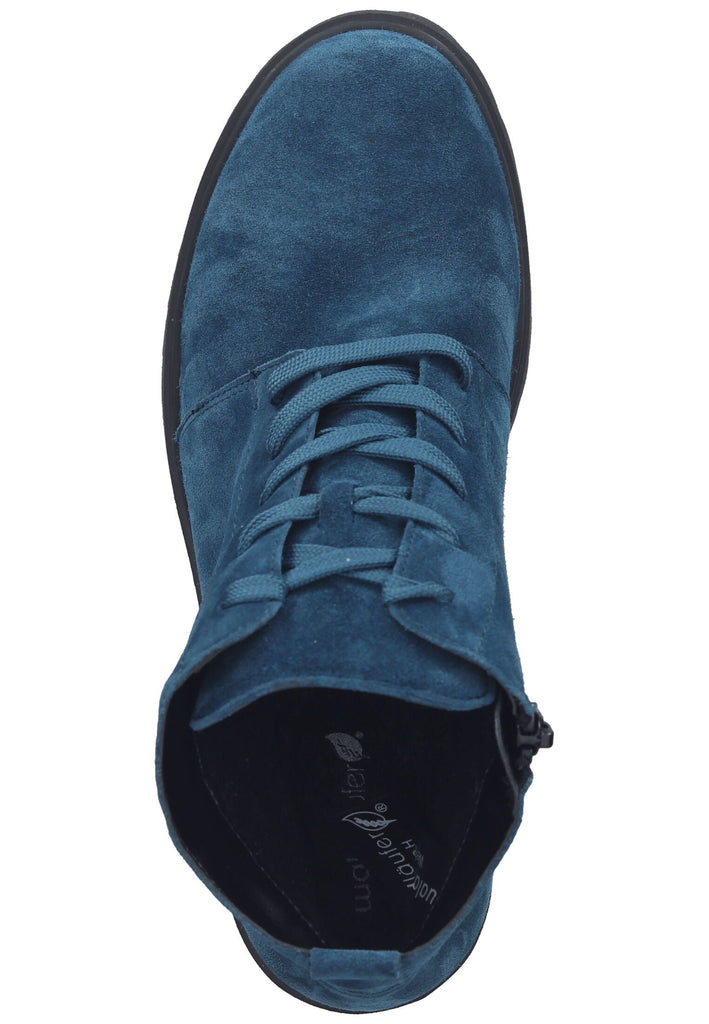Waldläufer Stiefelette Leder Blau Warmfutter
