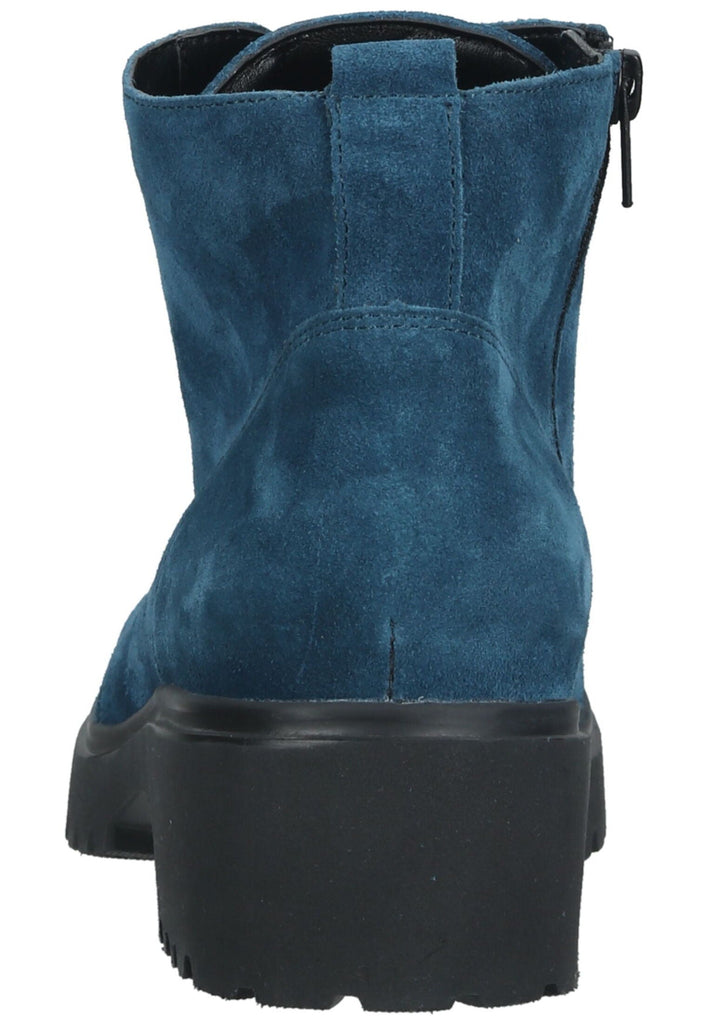 Waldläufer Stiefelette Leder Blau Warmfutter