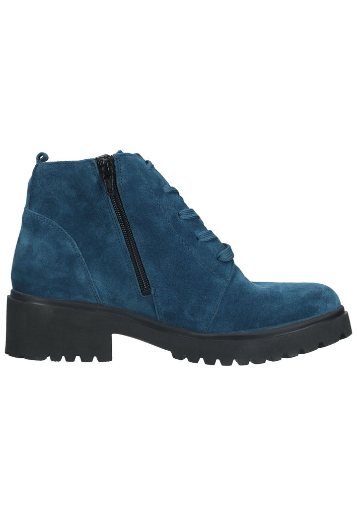 Waldläufer Stiefelette Leder Blau Warmfutter