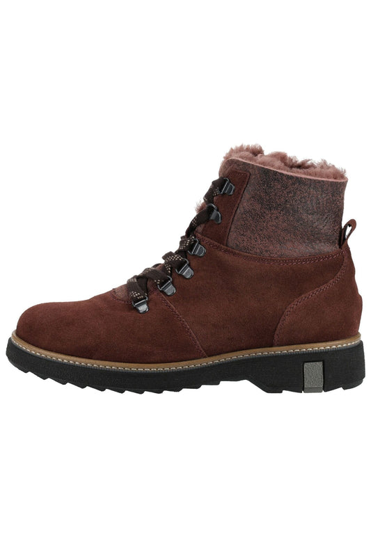 Waldläufer Stiefelette Leder Braun Warmfutter