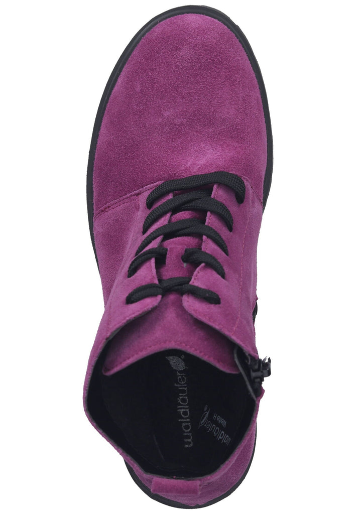 Waldläufer Stiefelette Leder Fuchsia Warmfutter