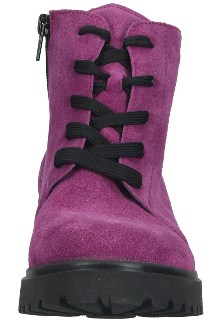 Waldläufer Stiefelette Leder Fuchsia Warmfutter