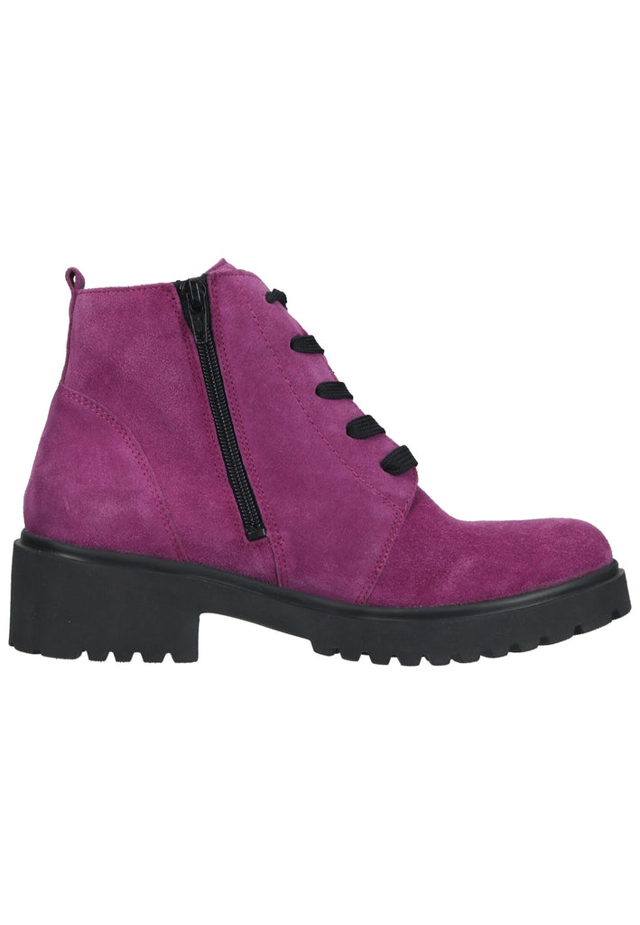 Waldläufer Stiefelette Leder Fuchsia Warmfutter