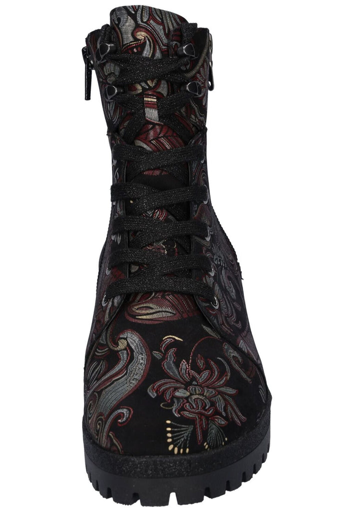 Waldläufer Stiefelette Leder Schwarz