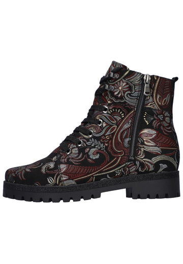 Waldläufer Stiefelette Leder Schwarz