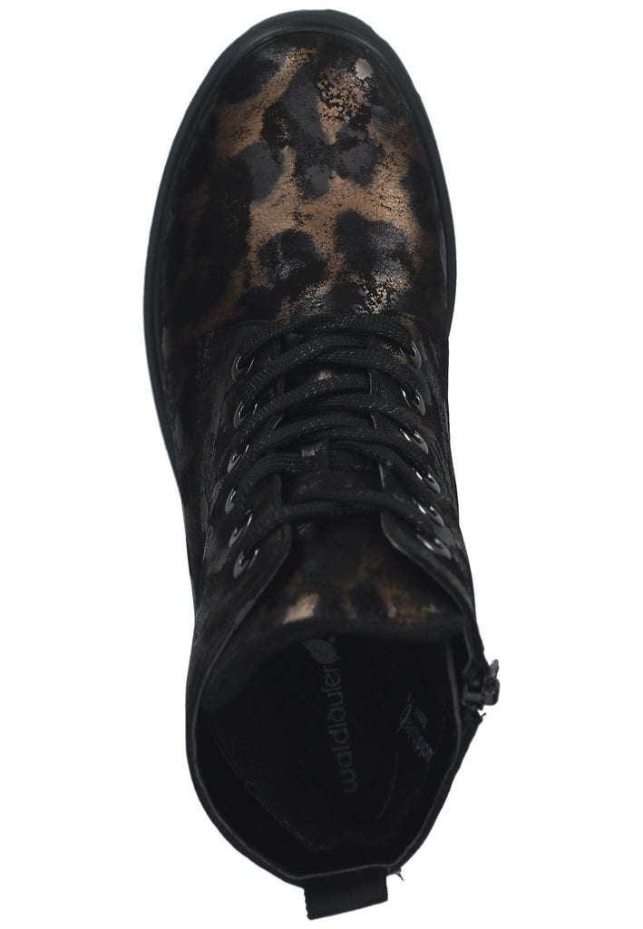 Waldläufer Stiefelette Leder Schwarz