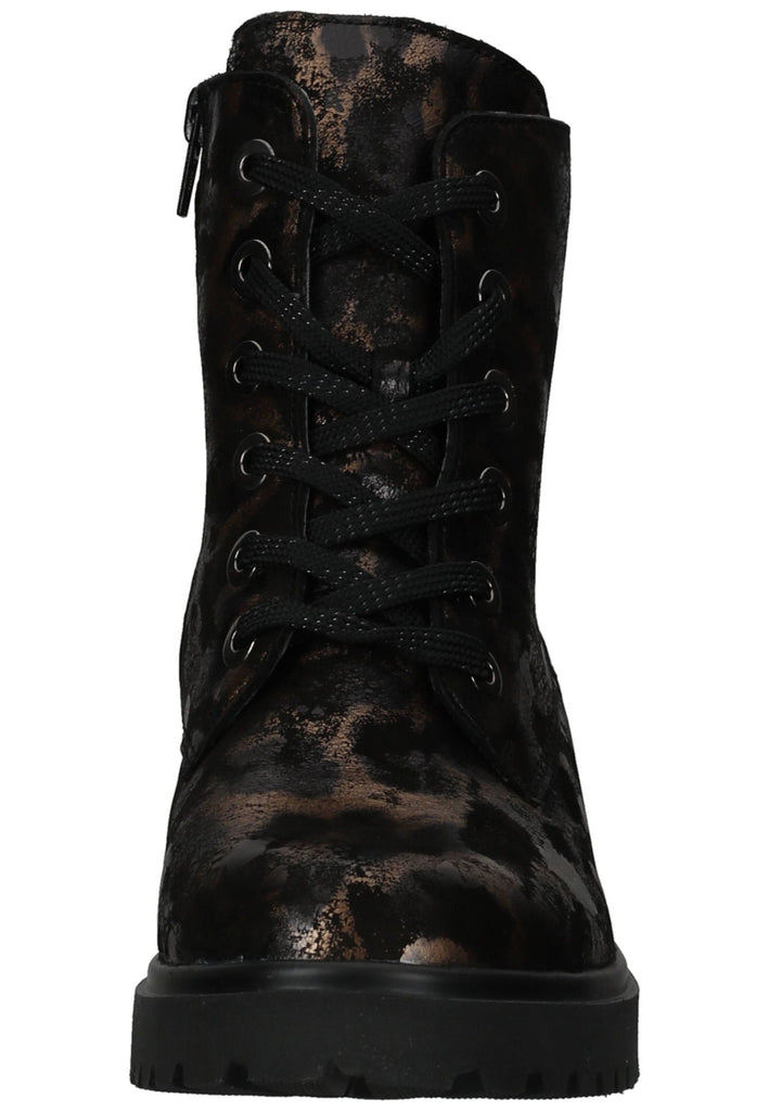 Waldläufer Stiefelette Leder Schwarz