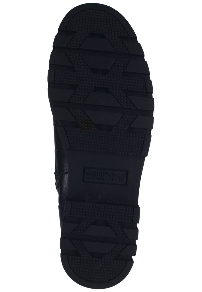 Waldläufer Stiefelette Leder Schwarz