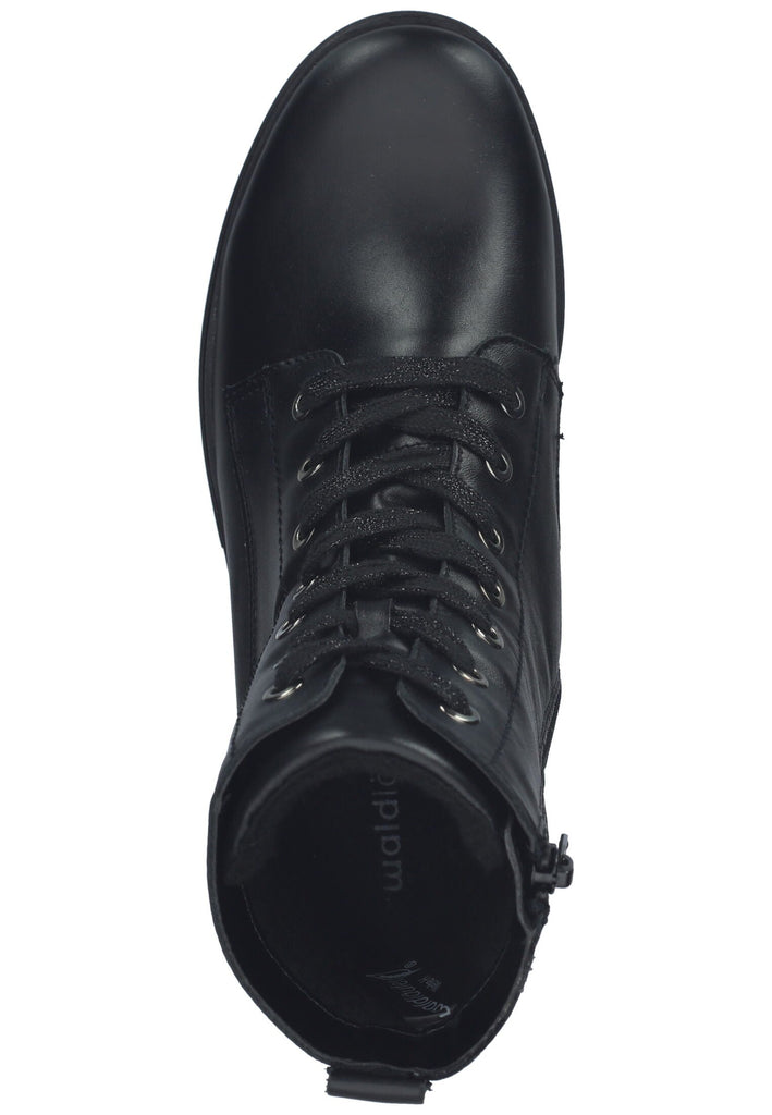 Waldläufer Stiefelette Leder Schwarz
