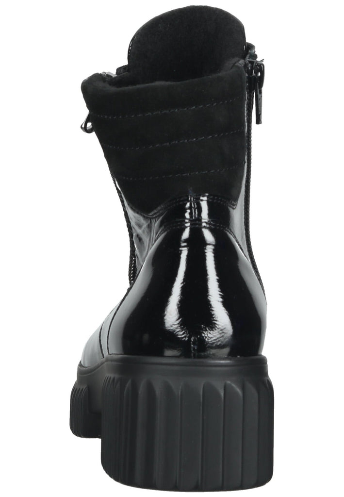 Waldläufer Stiefelette Leder Schwarz