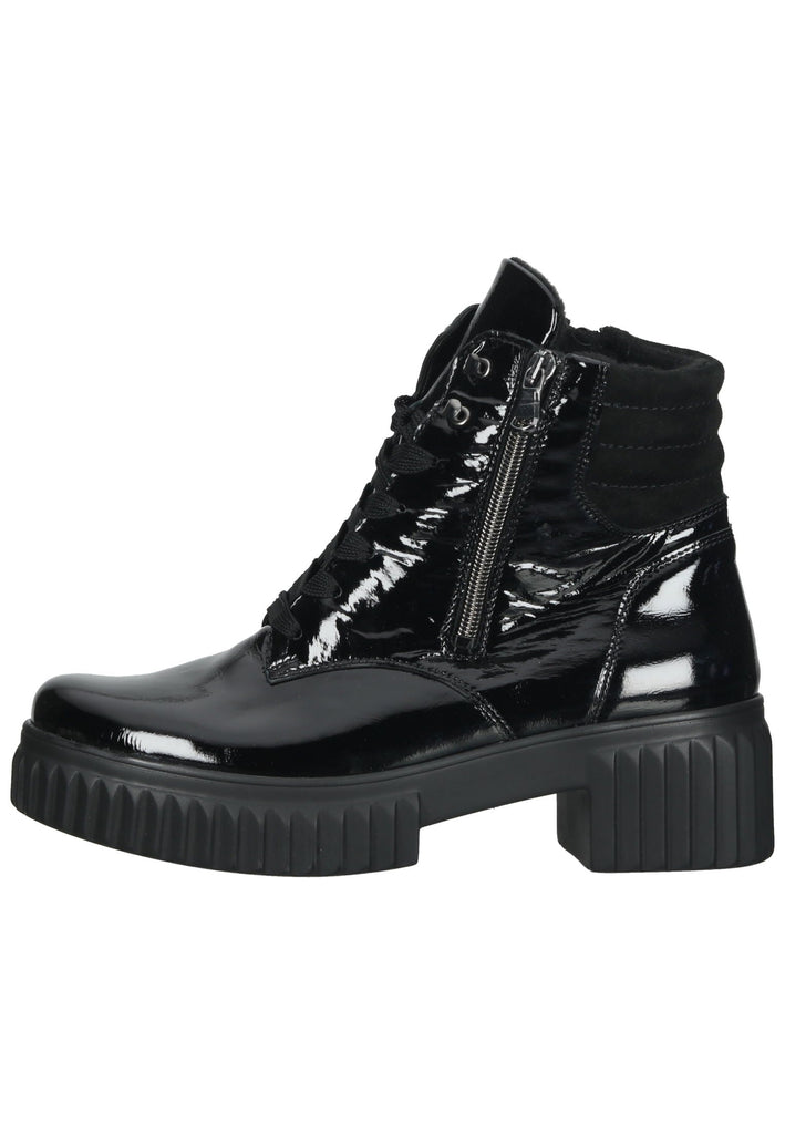 Waldläufer Stiefelette Leder Schwarz