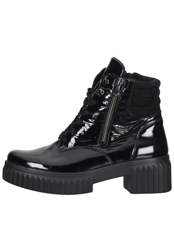 Waldläufer Stiefelette Leder Schwarz