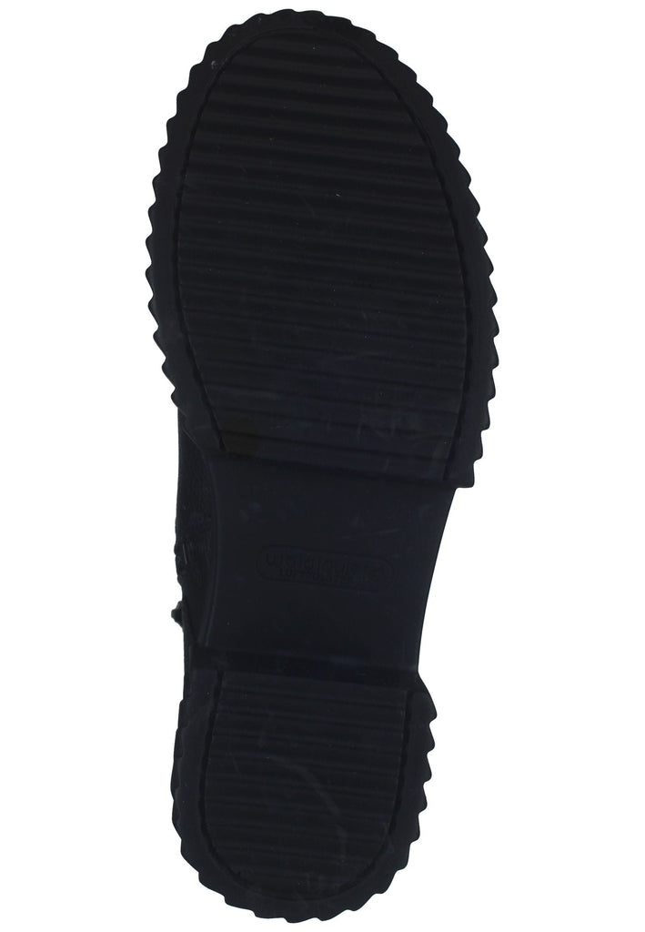 Waldläufer Stiefelette Leder Schwarz Warmfutter