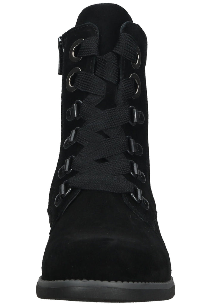 Waldläufer Stiefelette Leder Schwarz Warmfutter