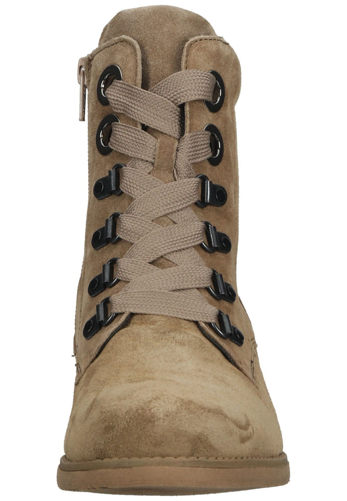 Waldläufer Stiefelette Leder Taupe Warmfutter