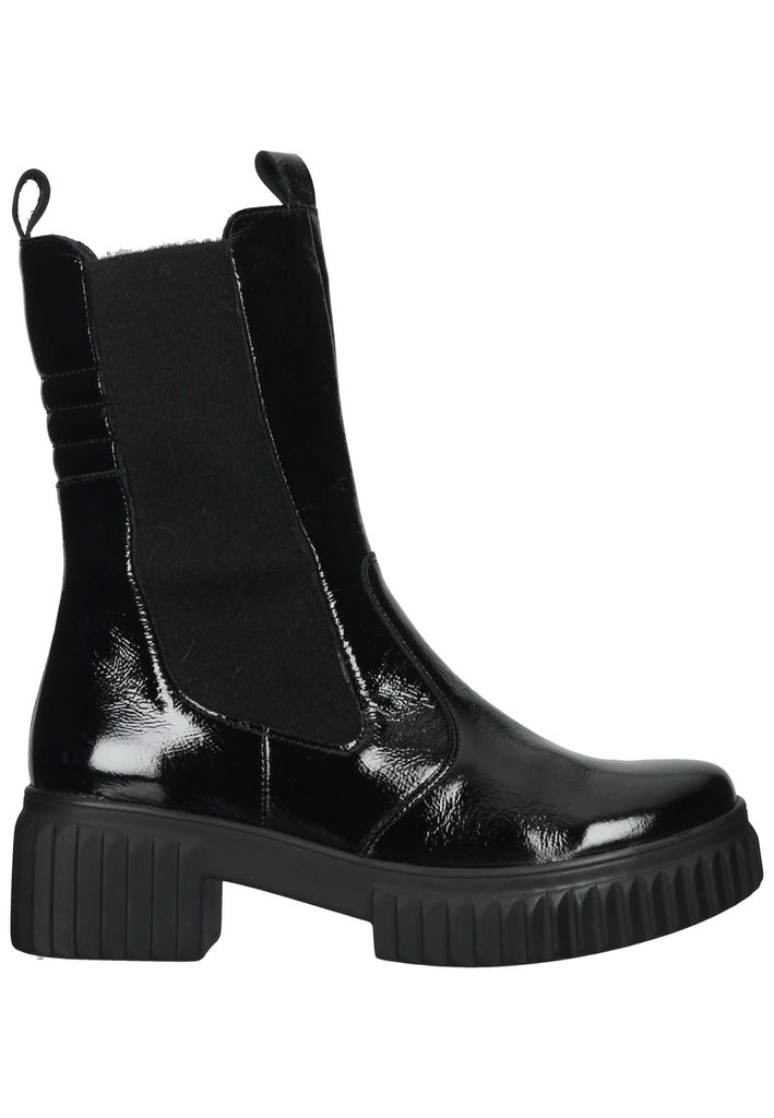 Waldläufer Stiefelette Leder/Textil Schwarz Warmfutter